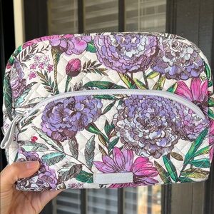 Vera Bradley Large Cosmetic in Lavender Meadow